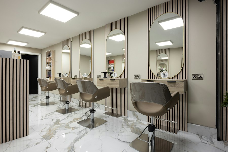 Atmosphäre eines Friseursalons